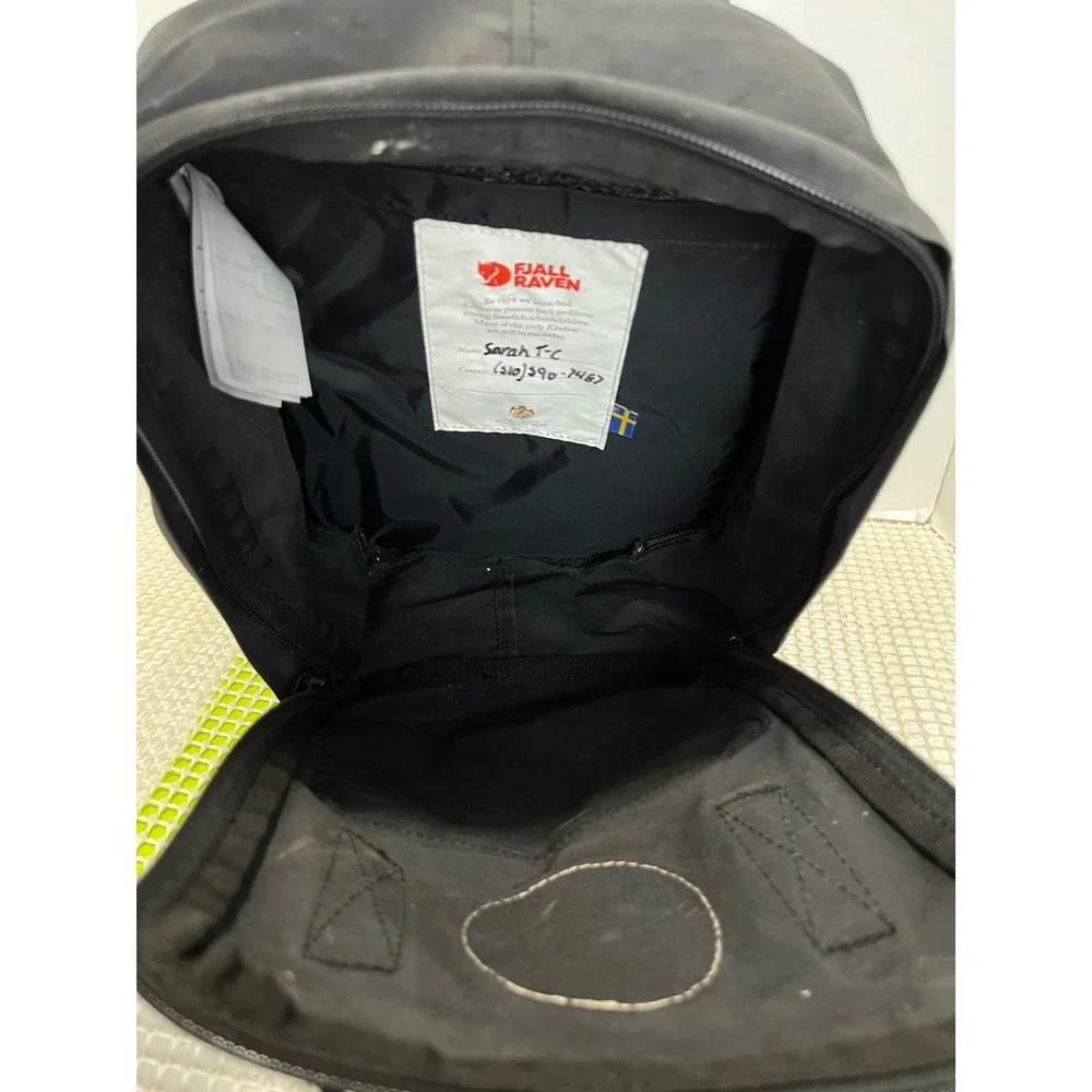 Fjallraven Kanken Mini Black Backpack 23561 Small Everyday Bag